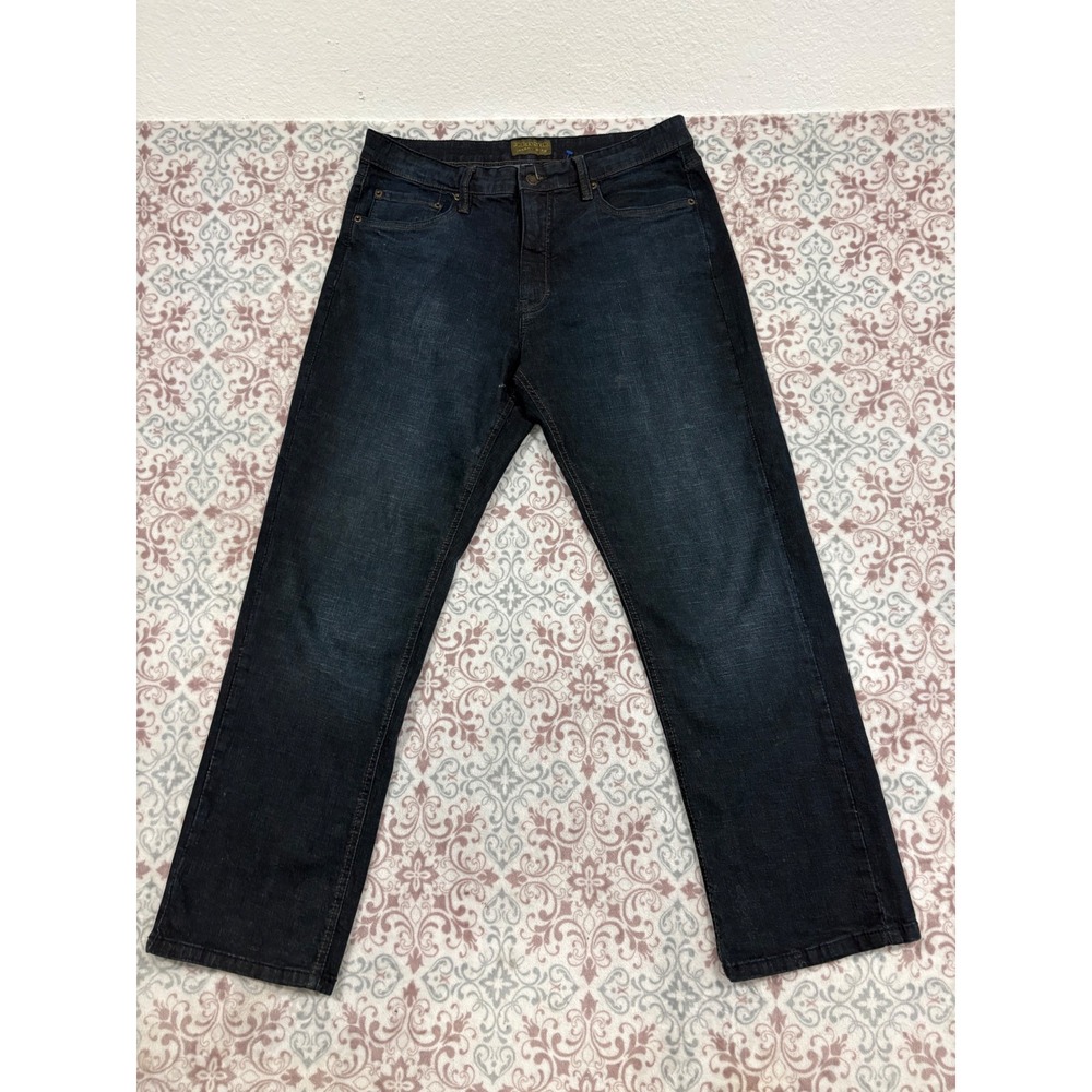 Urban Star Mens Dark Wash Straight Leg Jeans 36x30 02513692CO Indigo Stretch